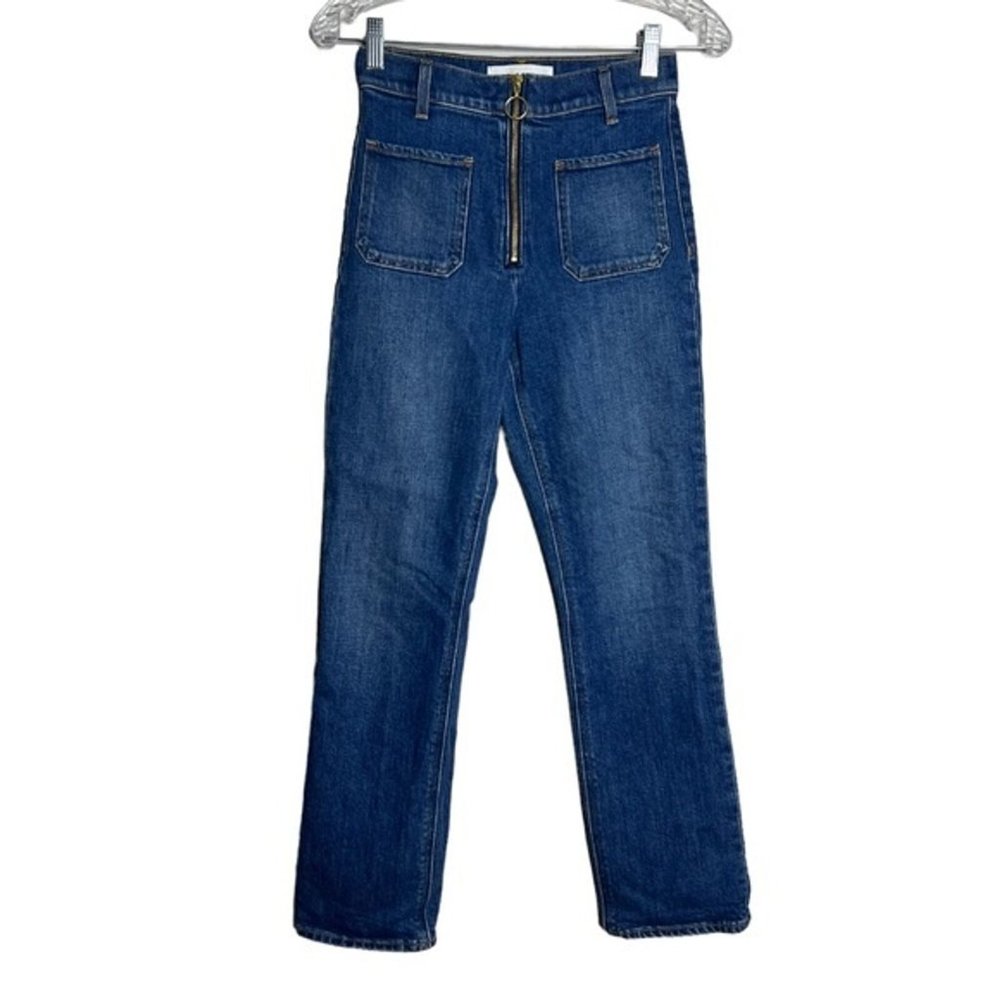 Aritzia Denim Forum Jeans Women's Size 2/25" The‎ Just Peachy Straight High Rise